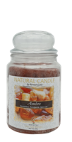 NATURE CANDLE CANDELA GIARA 580GR AMBRE