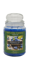 NATURE CANDLE CANDELA GIARA 580GR BLUEBERRY ICE