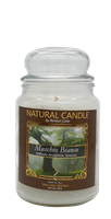 NATURE CANDLE CANDELA GIARA 580GR MUSCHIO BIANCO