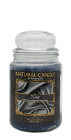 NATURE CANDLE CANDELA GIARA 580GR NOIR