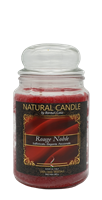 NATURE CANDLE CANDELA GIARA 580GR ROUGE NOBLE