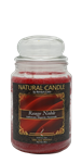 NATURE CANDLE CANDELA GIARA 580GR ROUGE NOBLE