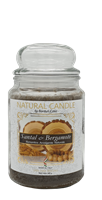 NATURE CANDLE CANDELA GIARA 580GR SANTAL BERGAMOTE