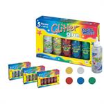 POOL GLITTER GLUE ASSORTITO 125G 96133 5PZ