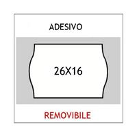 ETICHETTE REMOVIBILI ONDA PER PREZZATRICE 26X16S 10PZ AD1 (2 linee)