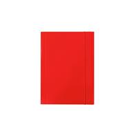 ARCHIVIA CARTELLINA A TRE LEMBI CON ELASTICO 25X34 ROSSO