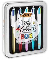 BIC 4 COLOURS COLLECTION METAL BOX 5PZ 967279