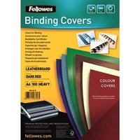 FELLOWES COPERTINE TEXT COVER GR250 A4 100FG ROSSO 53703