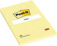 3M POST IT NOTES 102X152 QUADRETTI 662