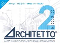 ARCHITETTO 2 BLOCCO DISEGNO 24X33 FG.20 LISCIO 90125