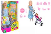 GLOBO FASHION DOLL BAMBOLA INCINTA CON PASSEGGINO 41568