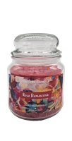 NATURE CANDLE CANDELA GIARA 380GR ROSA DAMASCENA