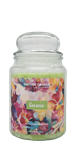 NATURE CANDLE CANDELA GIARA 580GR GERANIO