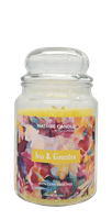 NATURE CANDLE CANDELA GIARA 580GR IRIS E GINESTRA