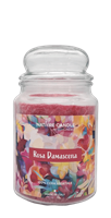 NATURE CANDLE CANDELA GIARA 580GR ROSA DAMASCENA