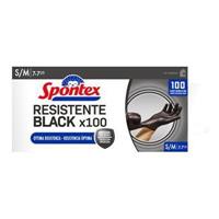 SPONTEX GUANTI BLACK 100PZ S/M