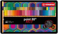 STABILO POINT 88 ARTY SCATOLA METALLO 66PZ 88/66-031