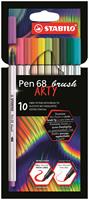 STABILO PEN 68 BRUSH ARTY ASTUCCIO 10PZ 568/10-21-20