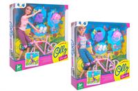 GLOBO FASHION DOLL CON BICICLETTA E ACCESSORI 41560