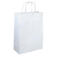 SADOCH SHOPPER KRAFT IN CARTA 16X21X8 25PZ BIANCO SDS16BIA