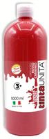 TINTA UNITA TEMPERA PRONTA 1000ML 60649 ROSSO CARMINIO