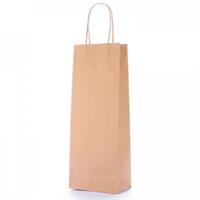 SADOCH SHOPPER KRAFT CARTA PER BOTTIGLIA 14X39X8,5 25PZ AVANA SDS12