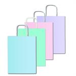 SADOCH SHOPPER IN CARTA COLOR 22X27X10 25PZ PASTELLO SDF22PAS