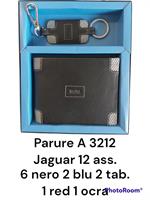 JAGUAR PAROURE UOMO IN PELLE PORTAFOGLIO + PORTACHIAVI A3212