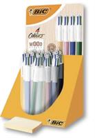 BIC 4 COLORI WOOD EFFECT DISPLAY 30PZ 507406