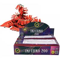 I RAZZI BATTERIA DI PETARDI INFERNO 200 BOX 10PZ 112