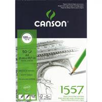 CANSON BLOCCO COLLATO 1557 A4 50FG 120GR. C204127408