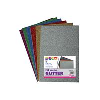 CWR GOMMA CREPP GLITTER ADESIVA 20X30 10FG 10401