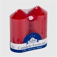 LA BRIANTINA CANDELE FESTIVITA' 9CM 2PZ ROSSE CAN08005A