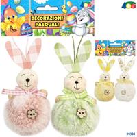 PASQUA GINMAR COPPIA DI CONIGLI PELUCHE IN BUSTA 90306