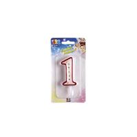 BIG PARTY CANDELE NUMERI ROSSI 8,5CM N°1 CC06031