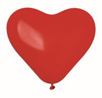 BIG PARTY PALLONCINI CUORE MEDIUM 12PZ ROSSO 72003