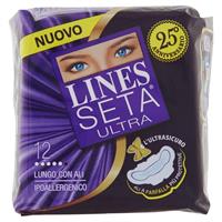 LINES SETA ULTRA LUNGO ALI VIOLA SCURO ASSORBENTI 11PZ