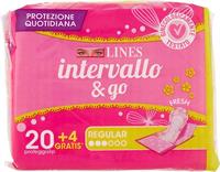 LINES SALVASLIP INTERVALLO E GO FRESH RIPIEGATO 20+4