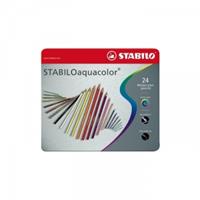 STABILO ACQUACOLOR ARTY 24PZ SCATOLA METALLO 1624-5