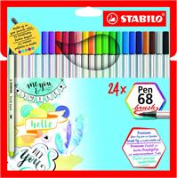 STABILO PEN 68 BRUSH 24PZ 568/24-211