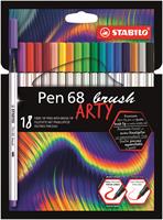 STABILO PEN68 BRUSH ARTY 18PZ 568/18-21-20