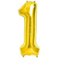 CARNIVAL PALLONCINO IN FOIL NUMERO C/PIEDE H.CM100 ORO 4148