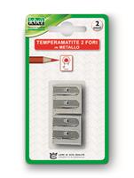 LEBEZ BLISTER TEMPERAMATITE METALLO 2FORI 020B 2PZ