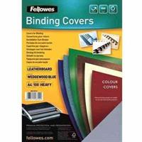 FELLOWES COPERTINE TEXT COVER GR250 A4 100FG CELESTE 53714**