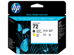 HP TESTINA DESIGNJET N.72 NERO OPACO+GIALLO C9384