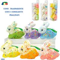 PASQUA GINMAR CONIGLI COLORATI 6PZ 90893