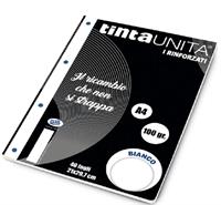 TINTA UNITA RICAMBI RINFORZATI A4 100GR BIANCO 90299