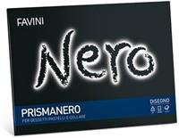 FAVINI ALBUM DISEGNO PRISMANERO 24x33 NERO 10FG 128gr.