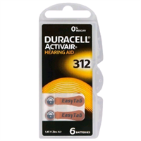 DURACELL PILE APPARECCHIO ACUSTICO DL312 BL 6PZ